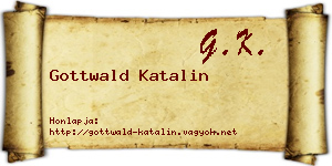 Gottwald Katalin névjegykártya
